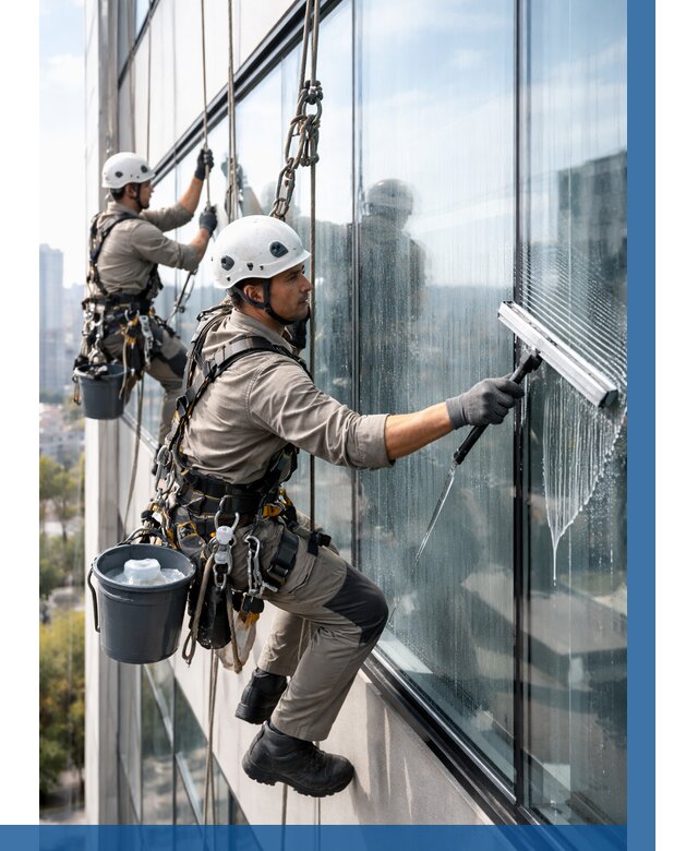 Мойка окон альпинистами в Домодедове от 4737 р. | ВЫСОТНИК-Дмд