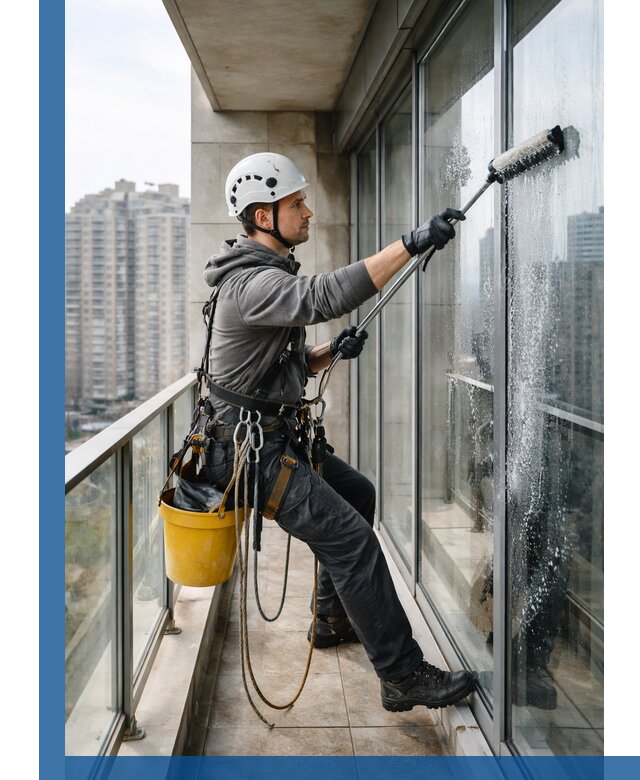 Профессиональная мойка балконного остекления в Домодедове