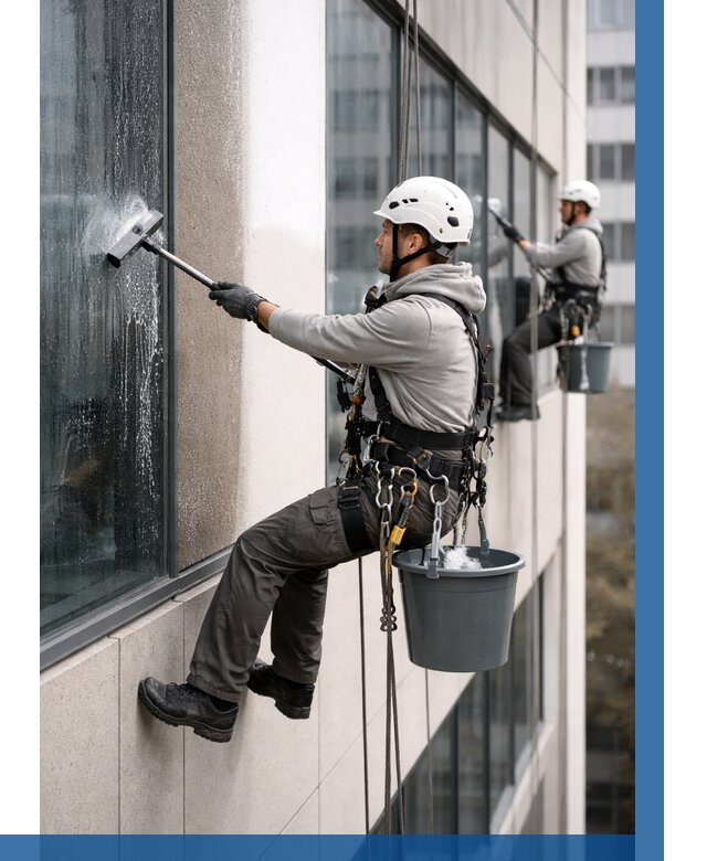 Мойка фасадов зданий в Домодедове под ключ от 368 р. | ВЫСОТНИК-Дмд