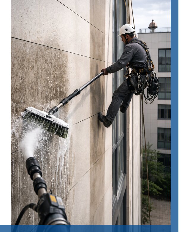 Мойка фасада из керамогранита в Домодедове от 316 р. | ВЫСОТНИК-Дмд