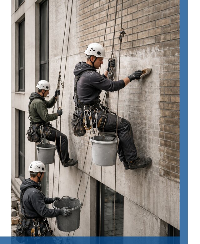 Удаление высолов с фасада в Домодедове от 263 р. | ВЫСОТНИК-Дмд