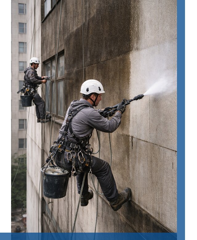 Очистка фасада от копоти в Домодедове от 263 р. | ВЫСОТНИК-Дмд