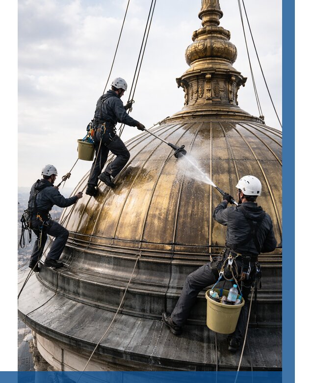 Мойка куполов и шпилей в Домодедове от 8421 р. - заказать | ВЫСОТНИК-Дмд