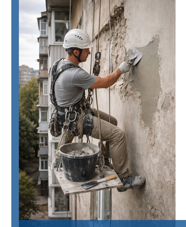 Восстановление фасадной штукатурки в Домодедове с гарантией качества