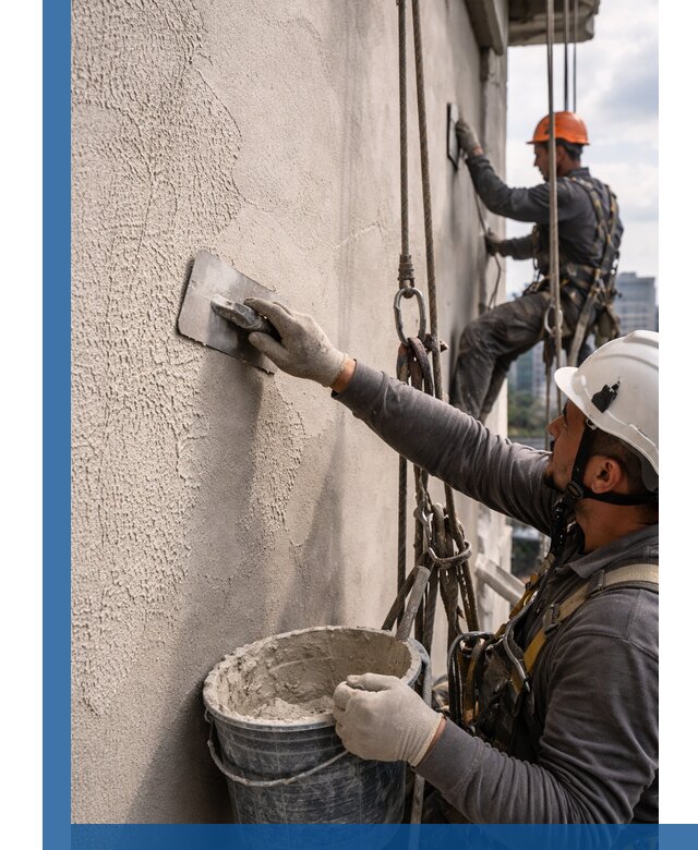 Декоративная штукатурка фасада с утеплением и защитой в Домодедове