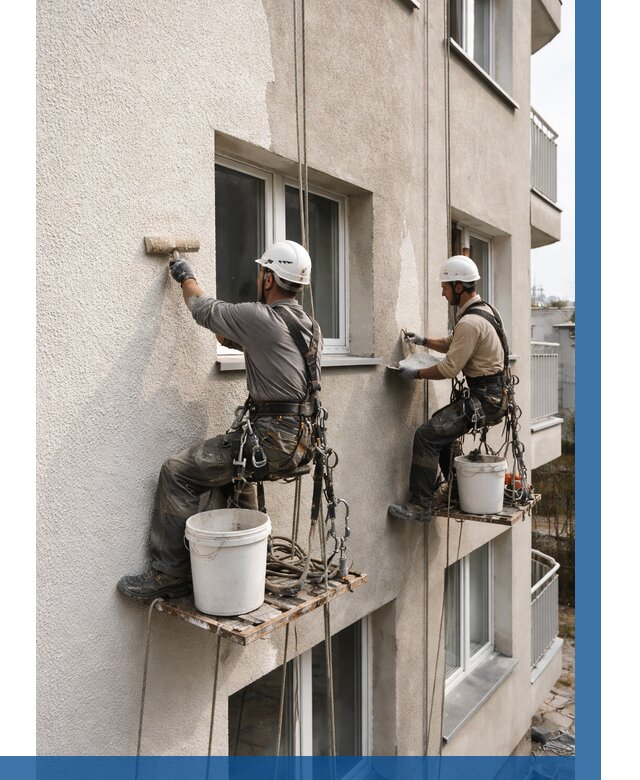 Нанесение короеда на фасад в Домодедове от 474 р. | ВЫСОТНИК-Дмд