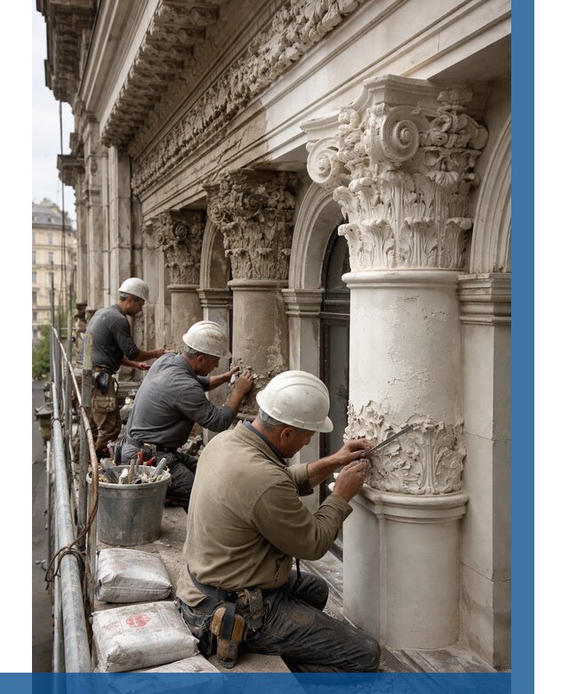 Реставрация фасадной лепнины в Домодедове от 2632 р. | ВЫСОТНИК-Дмд