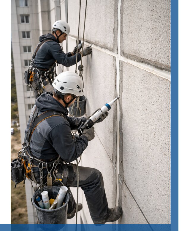 Герметизация межпанельных швов в Домодедове от 737 р. | ВЫСОТНИК-Дмд