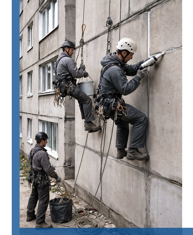 Герметизация межпанельных швов в Домодедове с гарантией герметичности