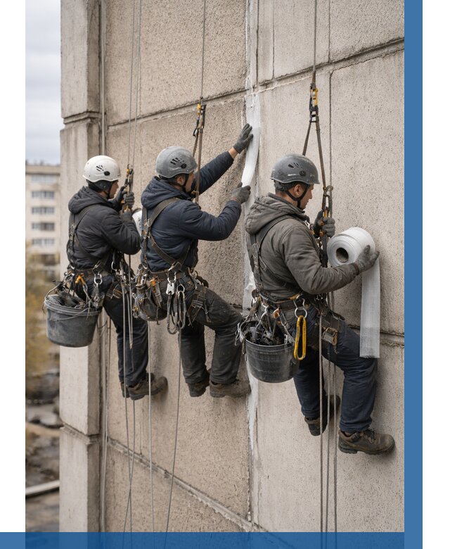 Ремонт межпанельных швов в Домодедове от 789 р. | ВЫСОТНИК-Дмд