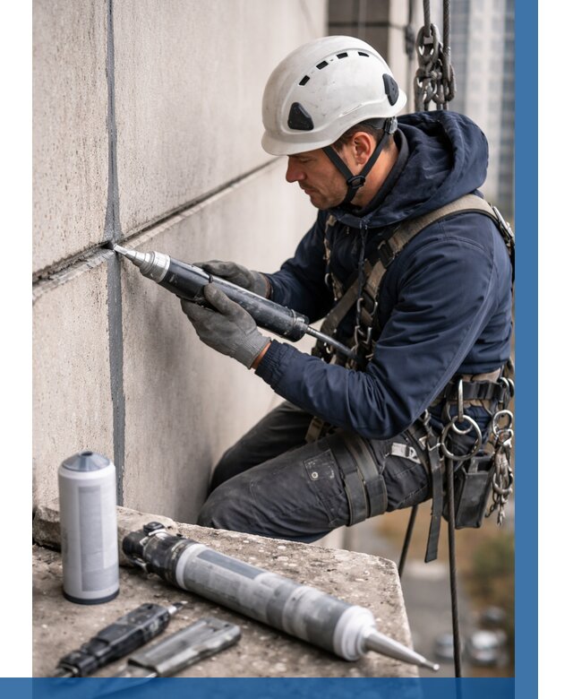 Вторичная герметизация швов в Домодедове от 474 р. | ВЫСОТНИК-Дмд