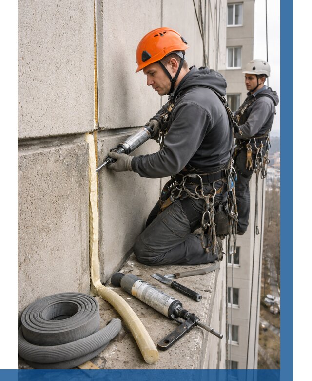 Теплый шов межпанельные швы в Домодедове от 737 р. | ВЫСОТНИК-Дмд