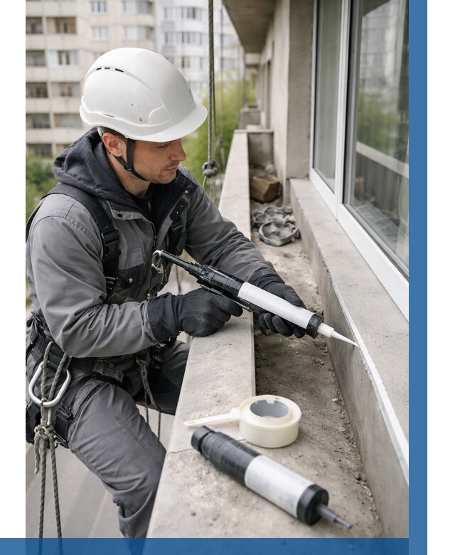 Герметизация швов лоджии в Домодедове от 4737 р. | ВЫСОТНИК-Дмд