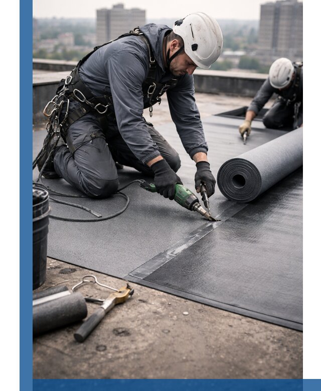 Ремонт мягкой кровли в Домодедове с выездом промальпинистов