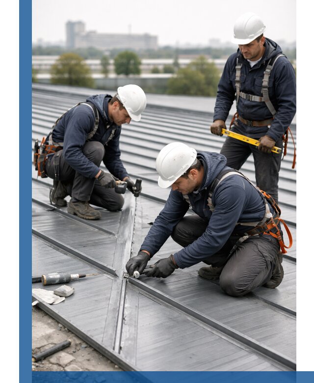 Ремонт фальцевой кровли в Домодедове срочно и качественно