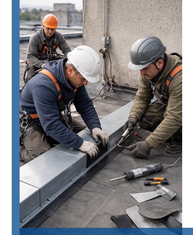 Ремонт кровельных примыканий в Домодедове профессионально