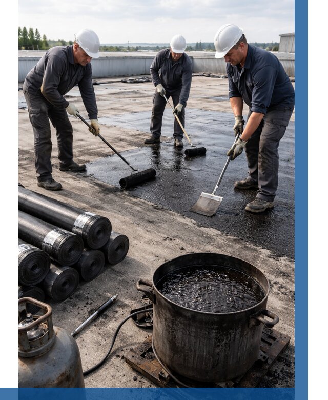 Гидроизоляция кровли мастикой в Домодедове от 632 р. | ВЫСОТНИК-Дмд