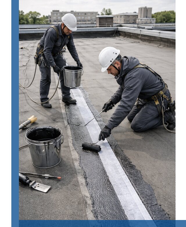 Гидроизоляция кровли мастикой в Домодедове надежная защита