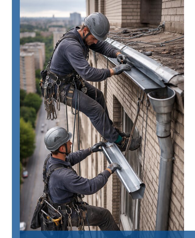 Ремонт водосточных желобов в Домодедове, быстро и качественно