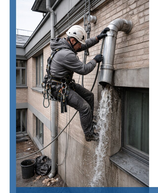 Профессиональная прочистка водосточных труб в Домодедове с гарантией