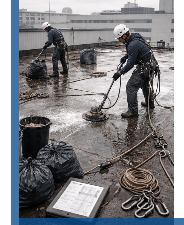 Плановая очистка кровли по графику в Домодедове для безопасности