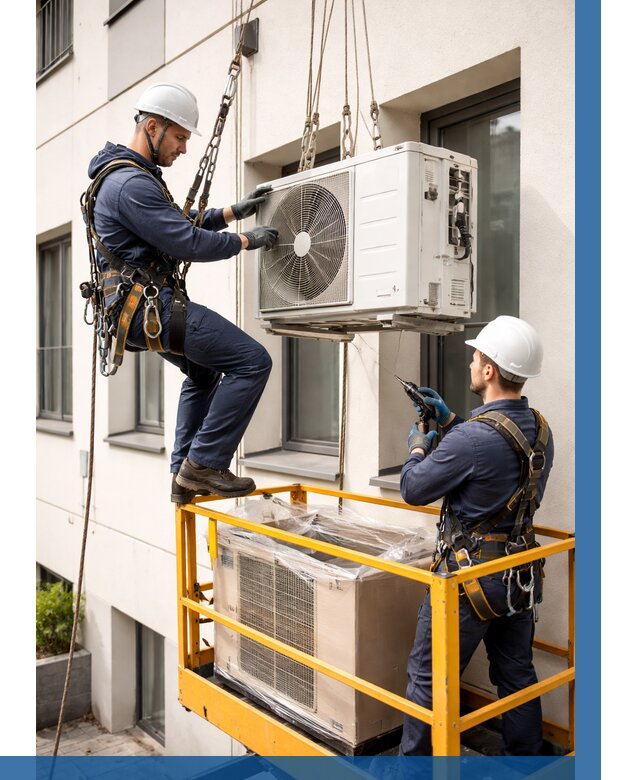 Демонтаж внешнего блока кондиционера в Домодедове от 3684 р. | ВЫСОТНИК-Дмд