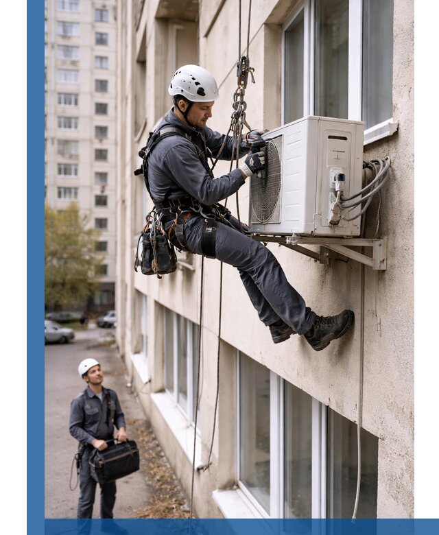 Демонтаж внешнего блока кондиционера в Домодедове профессионально