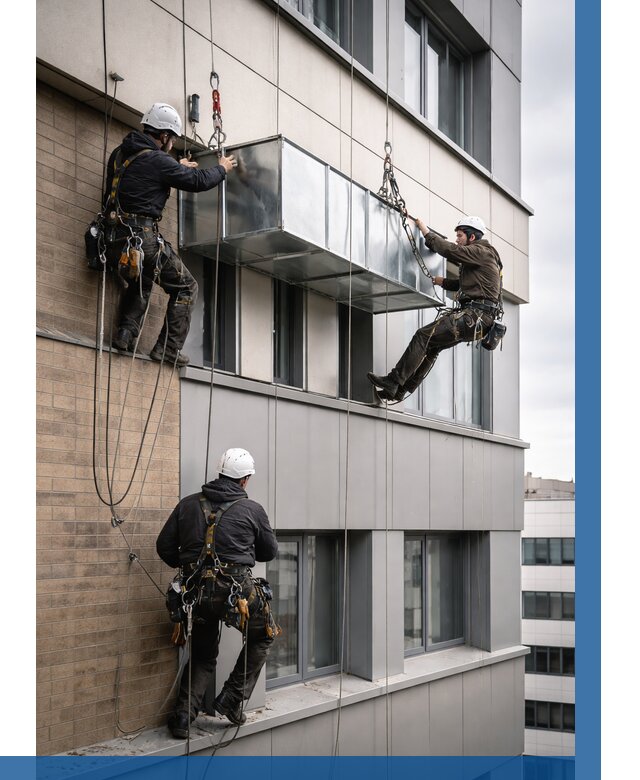 Монтаж воздуховодов на фасаде в Домодедове от 1579 р. | ВЫСОТНИК-Дмд