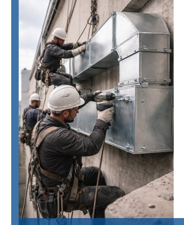 Профессиональный монтаж вентиляционных коробов в Домодедове под ключ