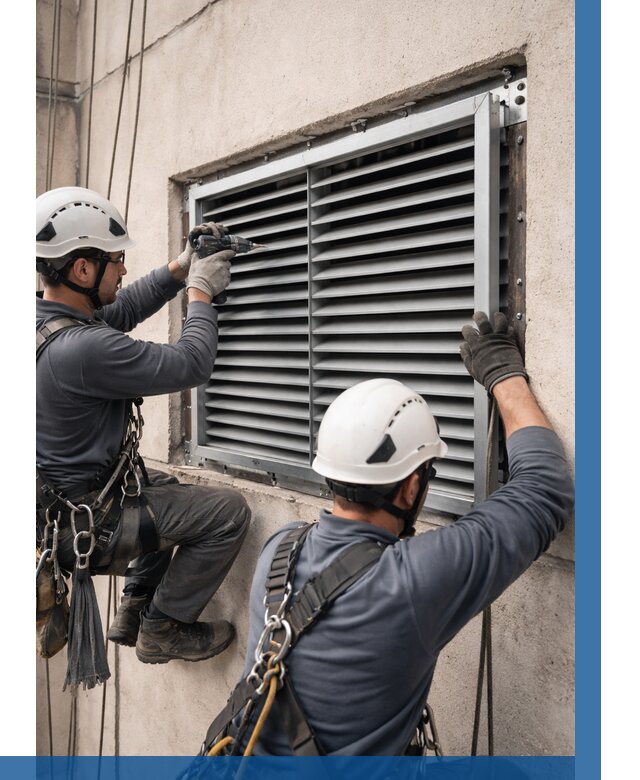 Монтаж вентиляционных решеток в Домодедове от 4737 р. | ВЫСОТНИК-Дмд