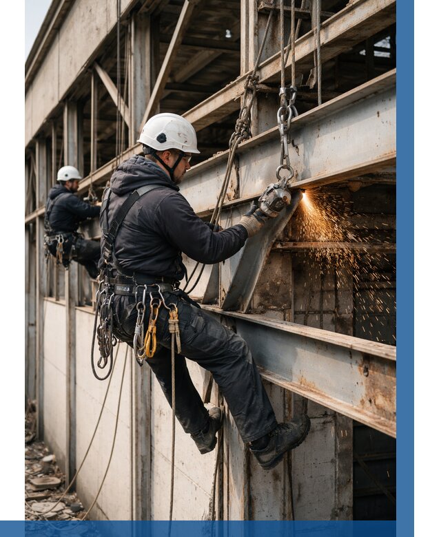 Демонтаж металлоконструкций на высоте в Домодедове от 6842р. |ВЫСОТНИК-Дмд