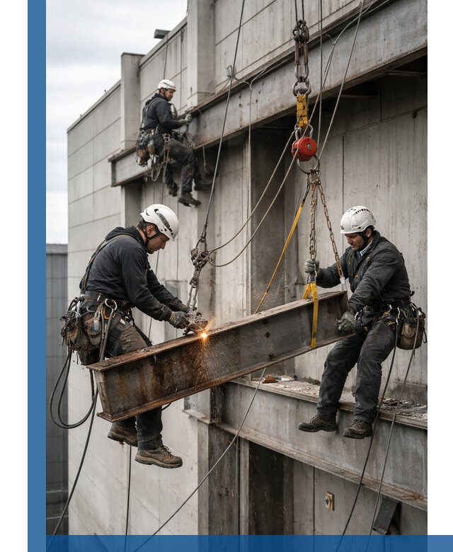 Демонтаж металлоконструкций на высоте в Домодедове под ключ