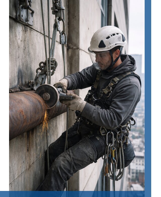 Резка металла на высоте в Домодедове по цене от 4737 р. | ВЫСОТНИК-Дмд