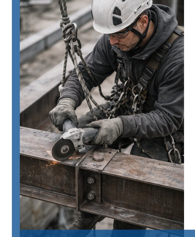 Резка металла на высоте в Домодедове для зданий и конструкций