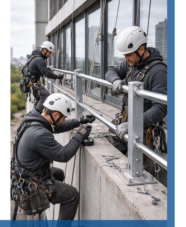 Монтаж ограждений на высоте в Домодедове, от 1263 р. | ВЫСОТНИК-Дмд