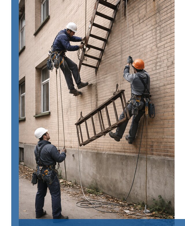 Демонтаж пожарной лестницы в Домодедове быстро и безопасно