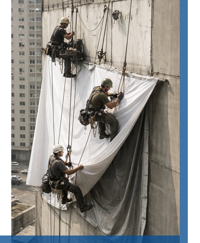 Замена баннерного полотна в Домодедове от 6842 р. | ВЫСОТНИК-Дмд—заказать