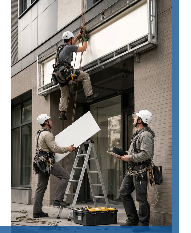 Монтаж светового короба в Домодедове от 6842 р. | ВЫСОТНИК-Дмд