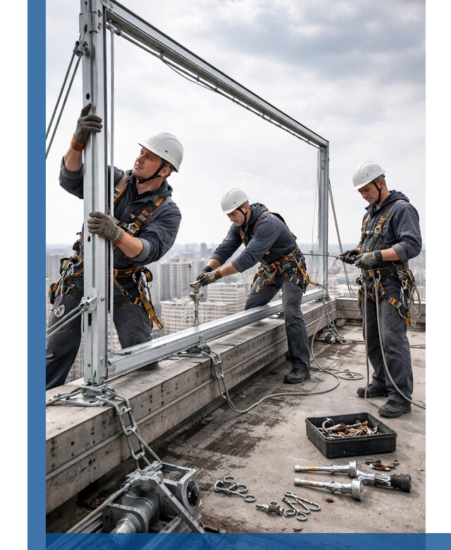 Монтаж крышных рекламных конструкций под ключ в Домодедове