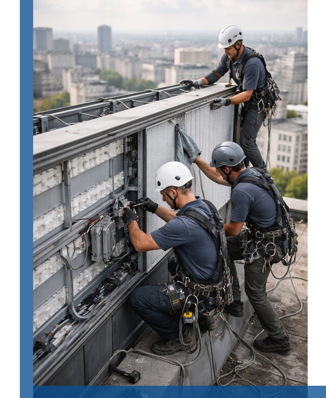 Профессиональное обслуживание крышной рекламы в Домодедове под ключ