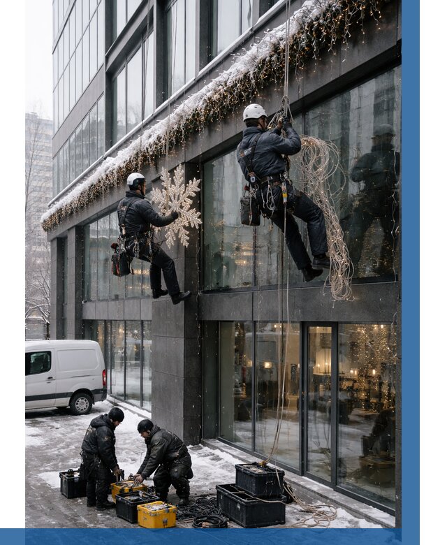 Демонтаж новогоднего оформления в Домодедове от 5789 р. | ВЫСОТНИК-Дмд