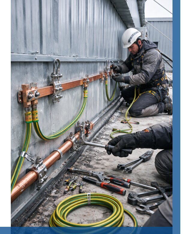 Монтаж заземления здания в Домодедове от 26315 р. | ВЫСОТНИК-Дмд