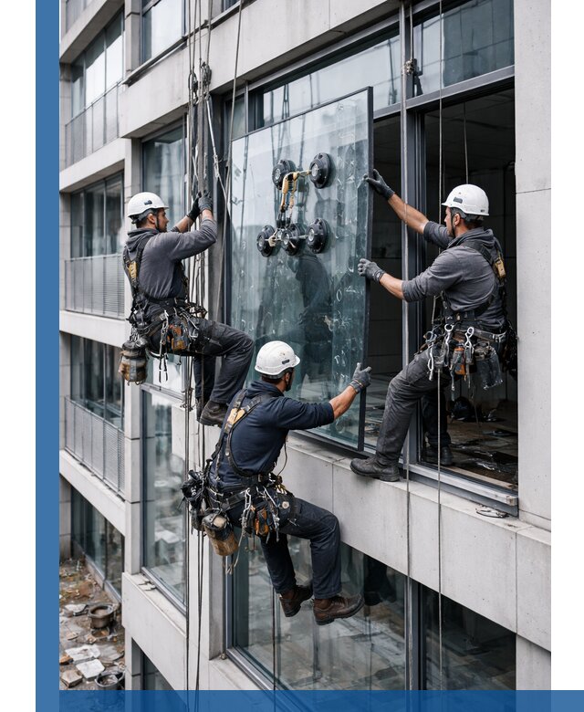 Фасадное остекление и монтаж витражей зданий в Домодедове под ключ