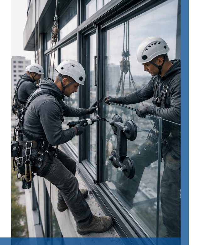 Витражное остекление зданий в Домодедове от 3684 р. | ВЫСОТНИК-Дмд