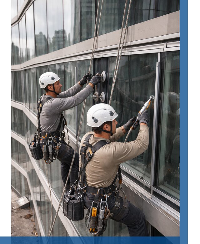 Радиусное остекление фасада в Домодедове от 12631 р. | ВЫСОТНИК-Дмд