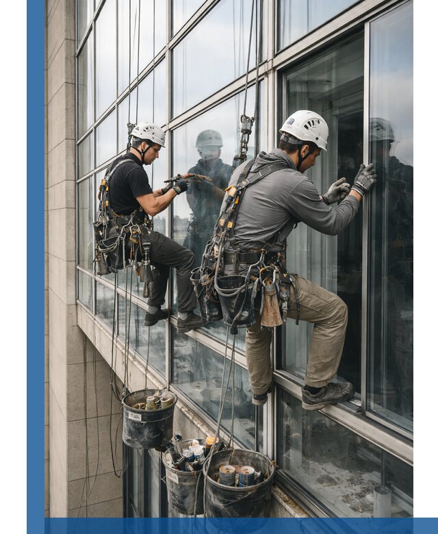 Ремонт витражных конструкций и фасадного остекления в Домодедове