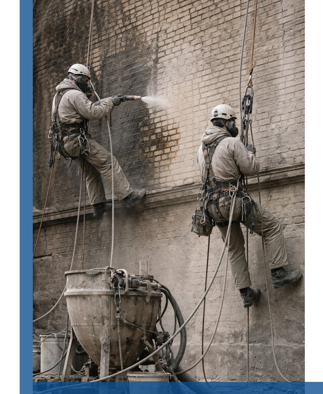 Пескоструйная очистка фасадов в Домодедове профессионально