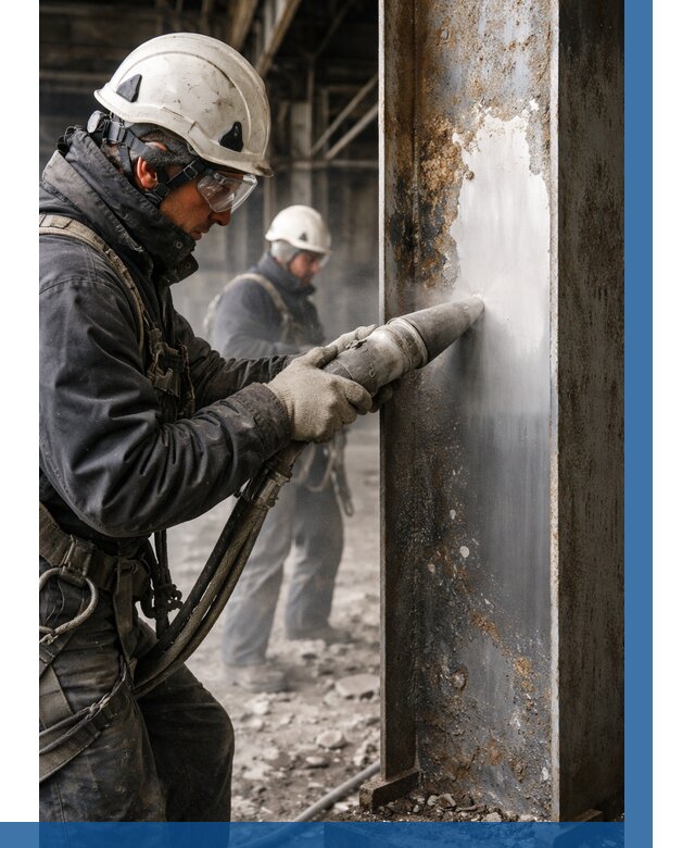 Удаление старой краски с металла в Домодедове от 474 р. | ВЫСОТНИК-Дмд