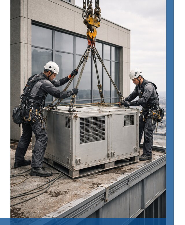 Такелажные работы на высоте в Домодедове от 8421 р. | ВЫСОТНИК-Дмд