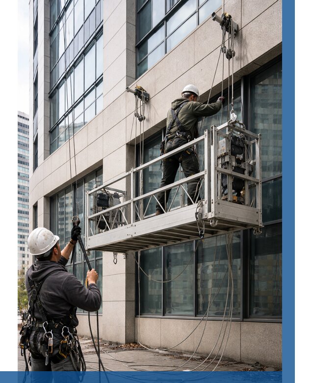 Монтаж и подъем фасадной люльки в Домодедове от 12631 р. | ВЫСОТНИК-Дмд
